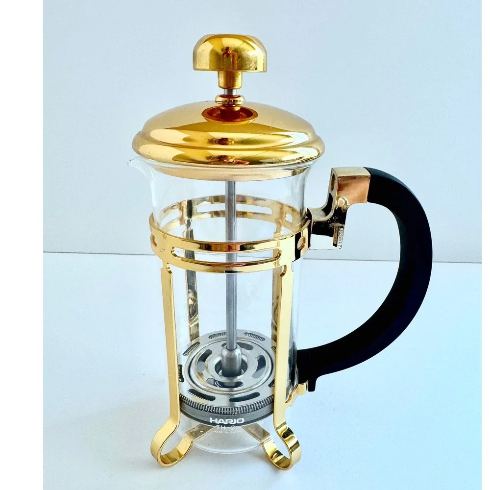 Hario TH-2 Gold French Press Coffee Maker 2 Cup Made in Japan‎ Glass